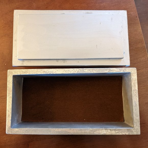 Ernest Hemingway quote silver-tone pencil/keepsake box NWT - Picture 5 of 9